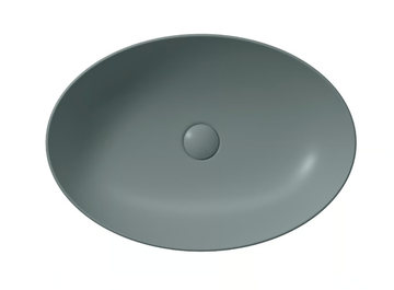 COLOR ELEMENTS 60X42 - Countertop oval ceramic washbasin by GSI ceramica - view 3